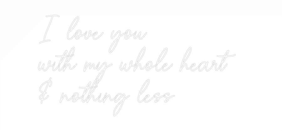 Custom Neon Sign Online Editor I love you
w...