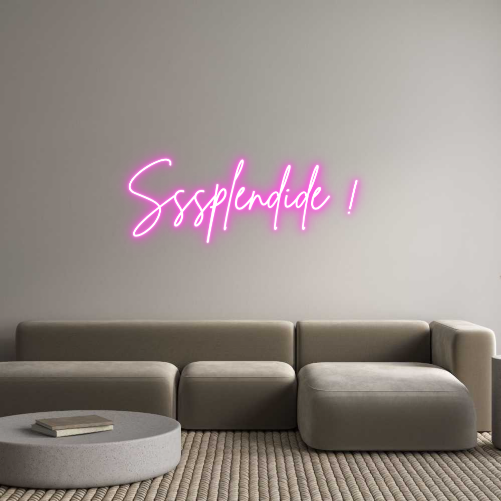 Custom Neon Sign Online Editor Sssplendide !