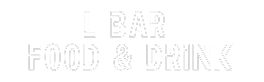 Custom Neon Sign Online Editor L bar
Food ...