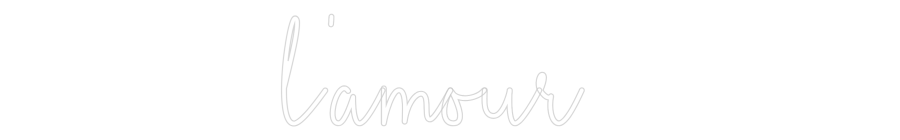 Custom Neon Sign Online Editor l'amour