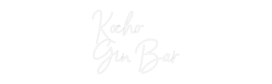 Custom Neon Sign Online Editor Kocho
Gin Bar