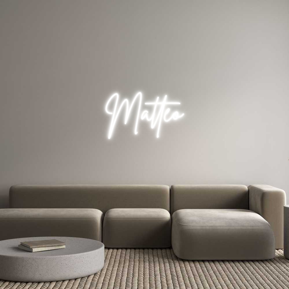 Custom Neon Sign Online Editor Mattéo