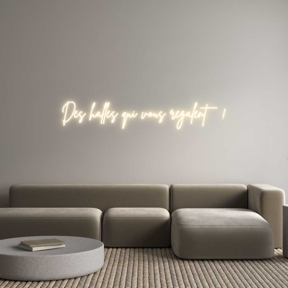 Custom Neon Sign Online Editor Des halles qu...