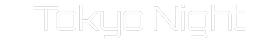 Custom Neon Sign Online Editor Tokyo Night