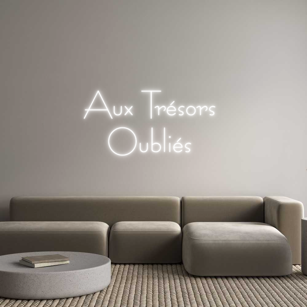 Custom Neon Sign Online Editor Aux Trésors 
...