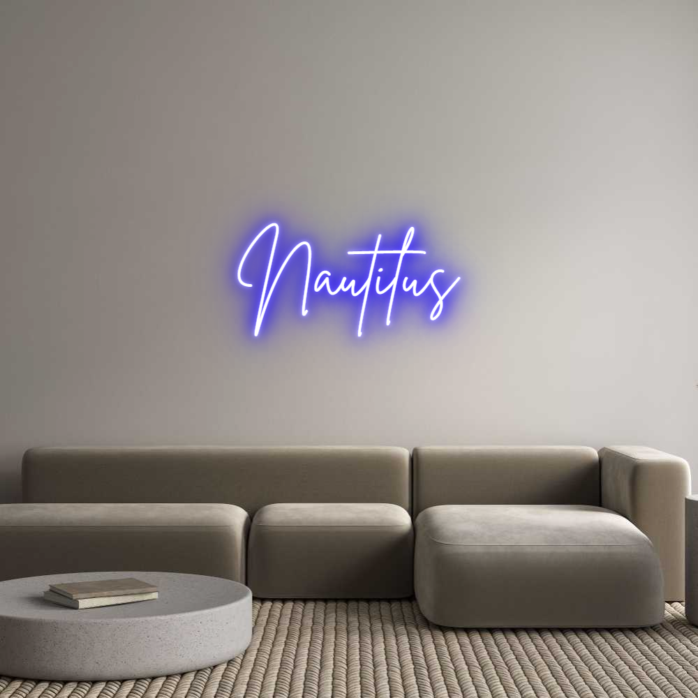 Custom Neon Sign Online Editor Nautilus