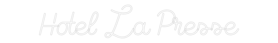 Custom Neon Sign Online Editor Hotel La Presse