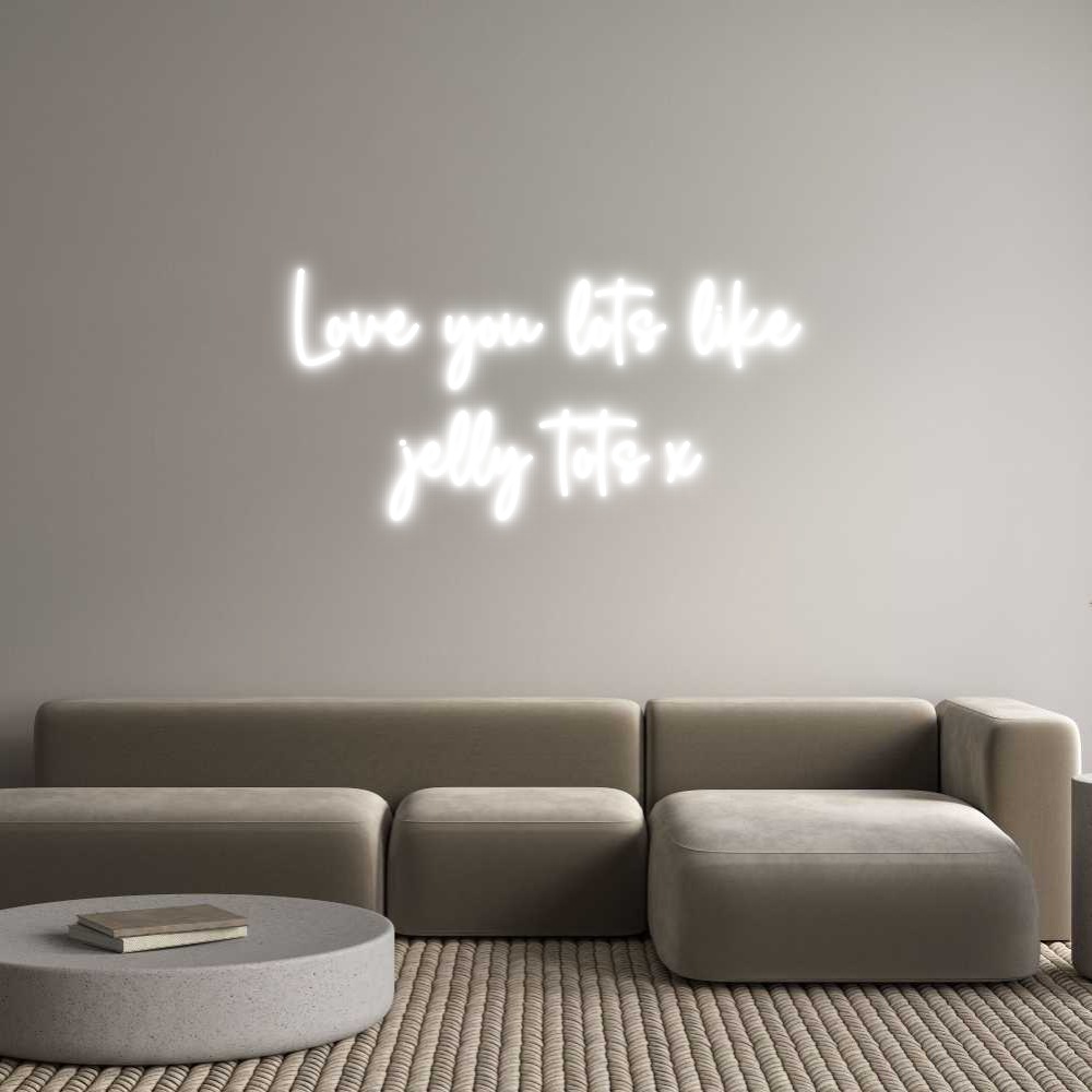 Custom Neon Sign Online Editor Love you lots...