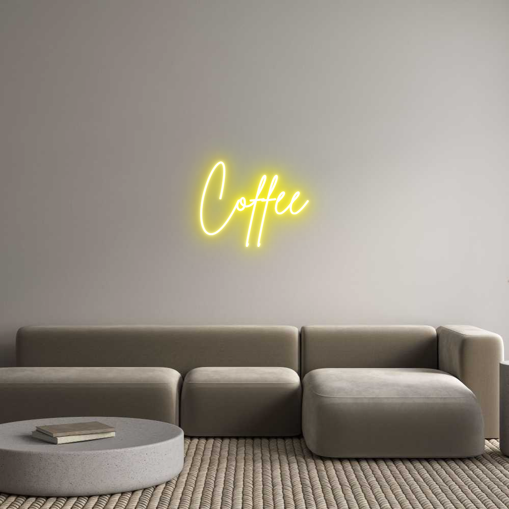 Custom Neon Sign Online Editor Coffee
