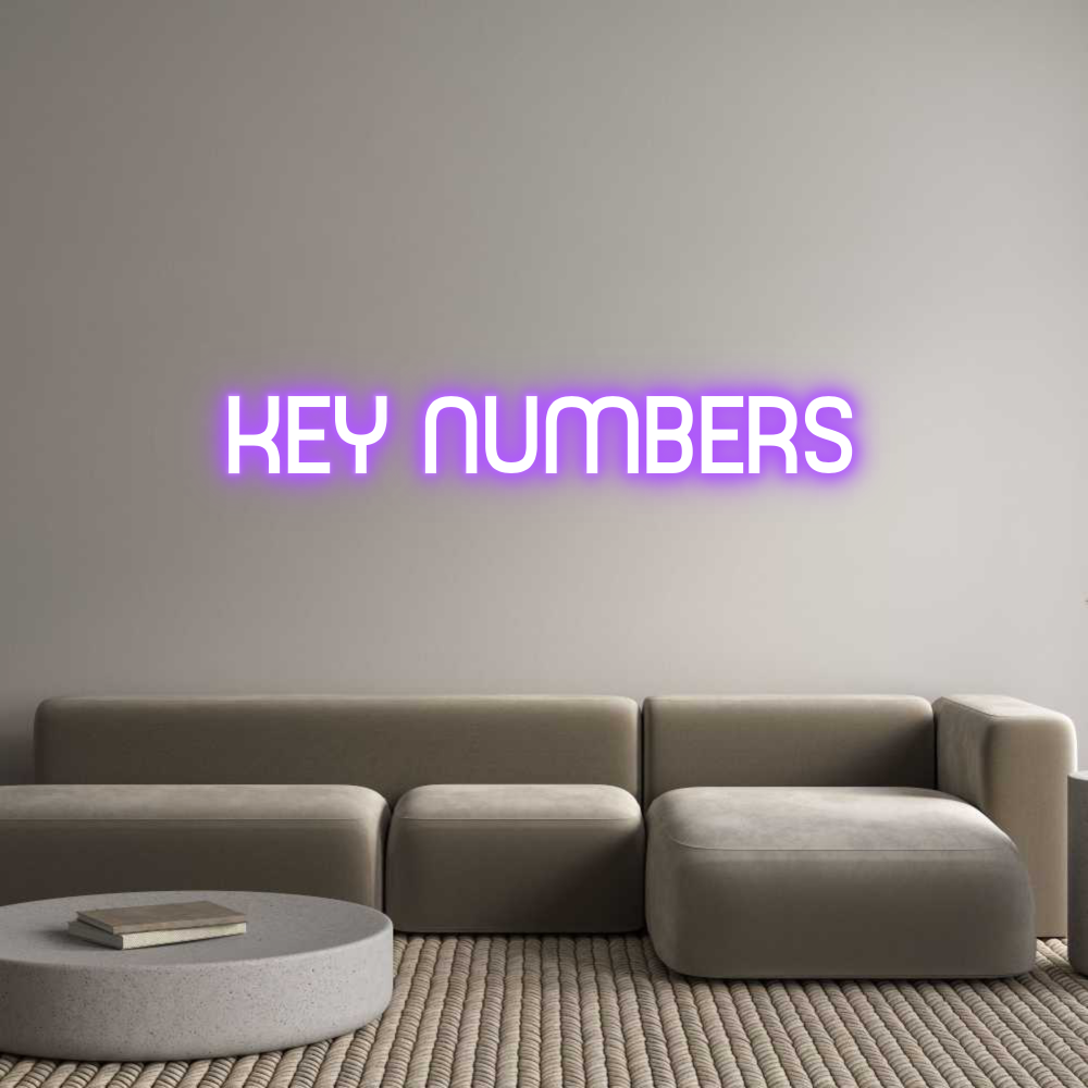 Custom Neon Sign Online Editor KEY NUMBERS
