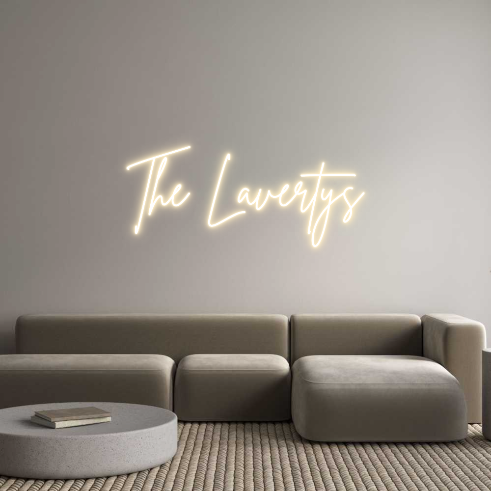 Custom Neon Sign Online Editor The Lavertys