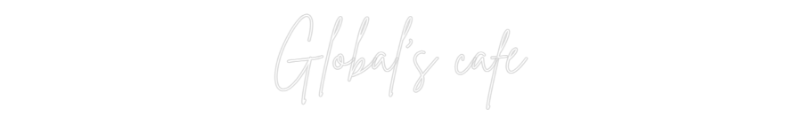 Custom Neon Sign Online Editor Global's cafè