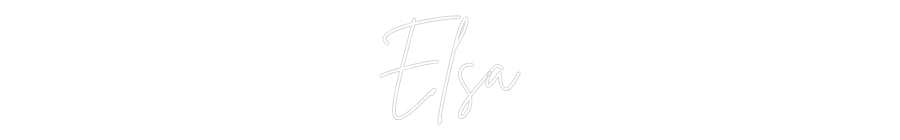 Custom Back Lit Neon Sign Online Editor Elsa