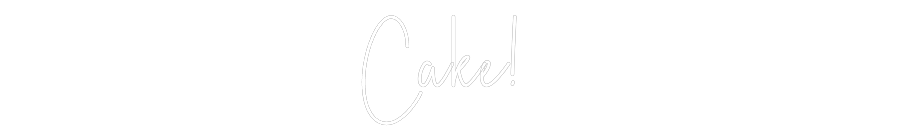 Custom Neon Sign Online Editor Cake!