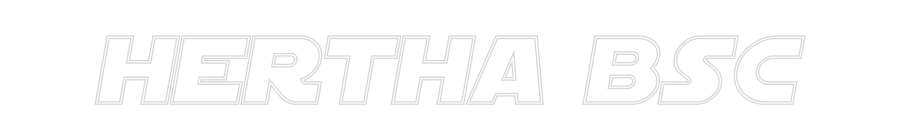 Custom Neon Sign Online Editor Hertha BSC