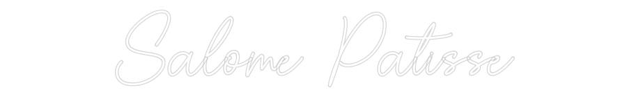 Custom Neon Sign Online Editor Salomé Pâtisse