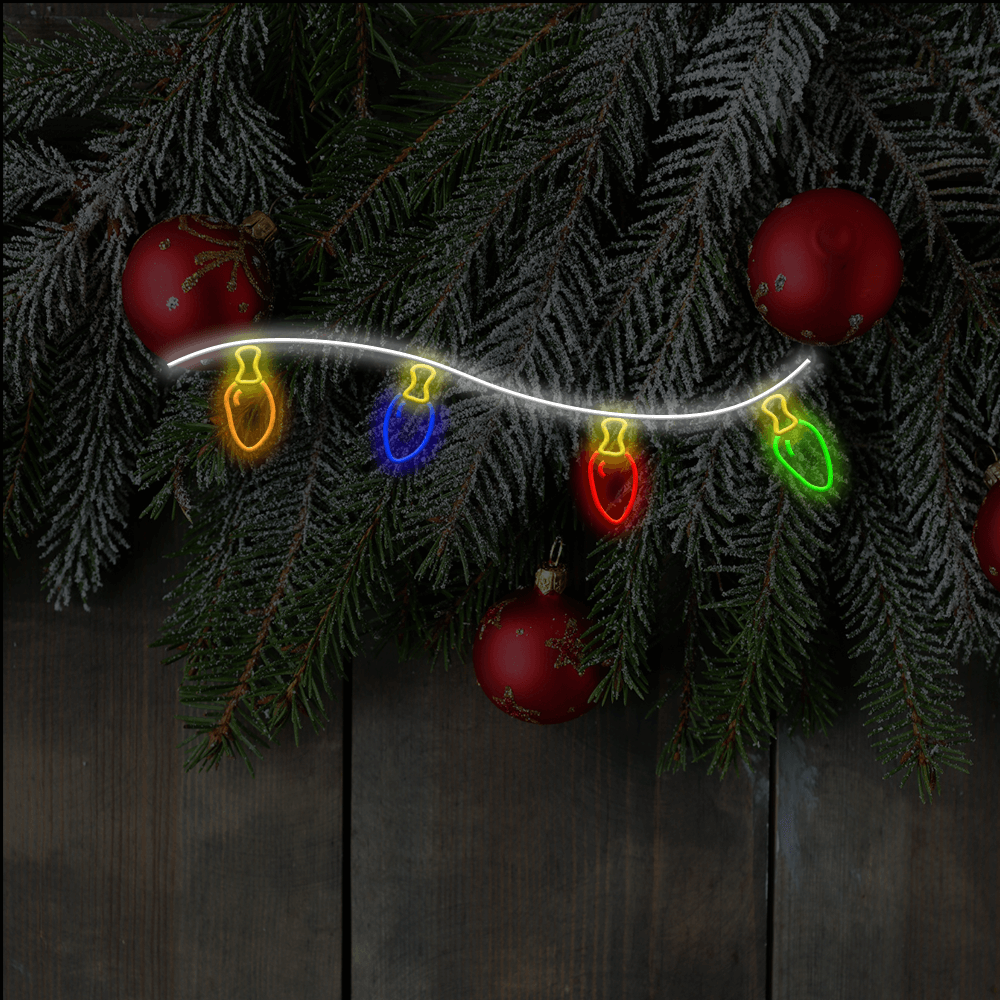 Christmas Lights LED Neon Sign - Made in London Christmas Neon Signs - Planet Neon