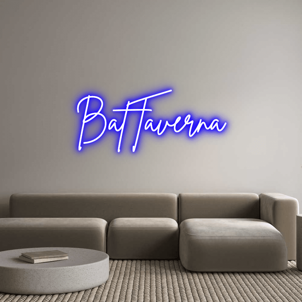 Custom Neon Sign Online Editor BatTaverna - Planet Neon