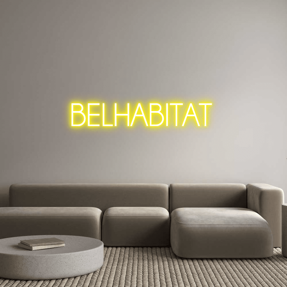 Custom Neon Sign Online Editor BELHABITAT - Planet Neon