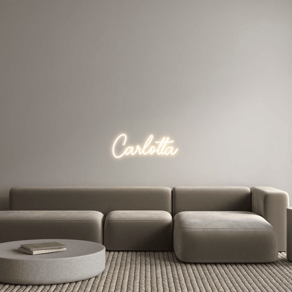 Custom Neon Sign Online Editor Carlotta - Planet Neon