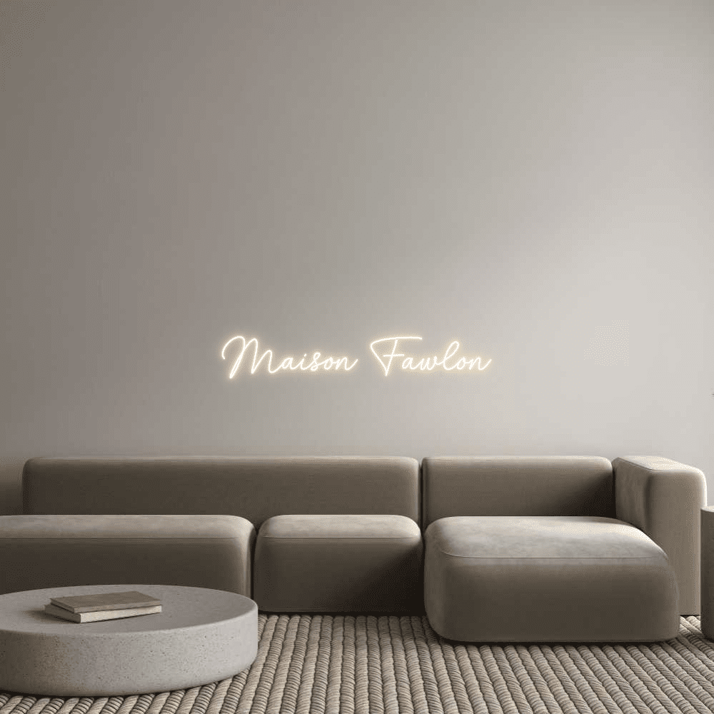Custom Neon Sign Online Editor Maison Fawlon - Planet Neon