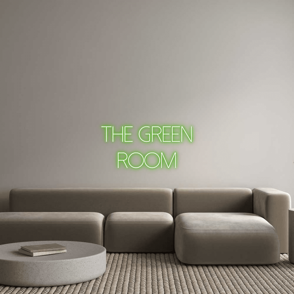 Custom Neon Sign Online Editor The Green Room - Planet Neon