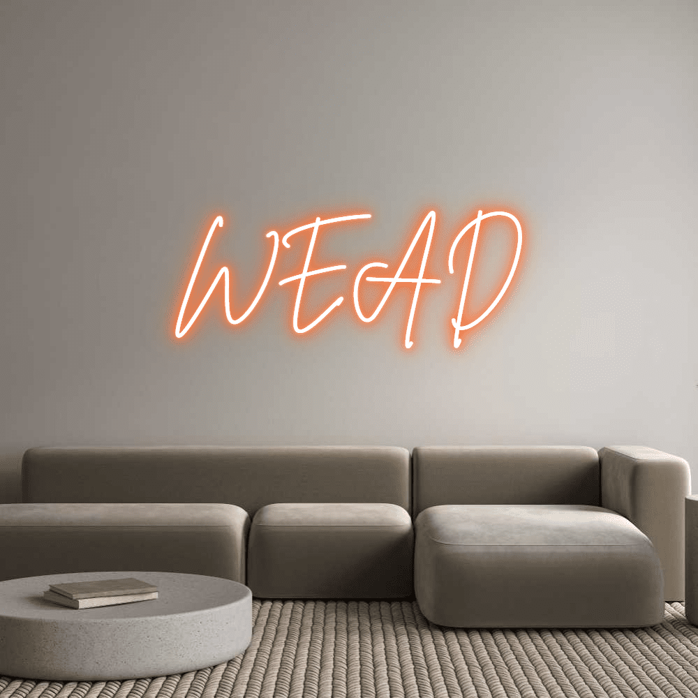 Custom Neon Sign Online Editor WEAD - Planet Neon