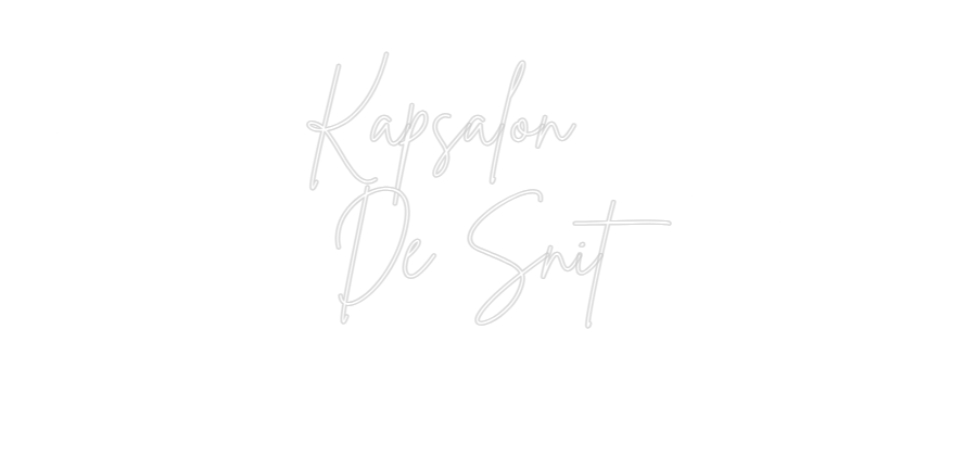 Custom Neon Sign Online Editor Kapsalon
 De...