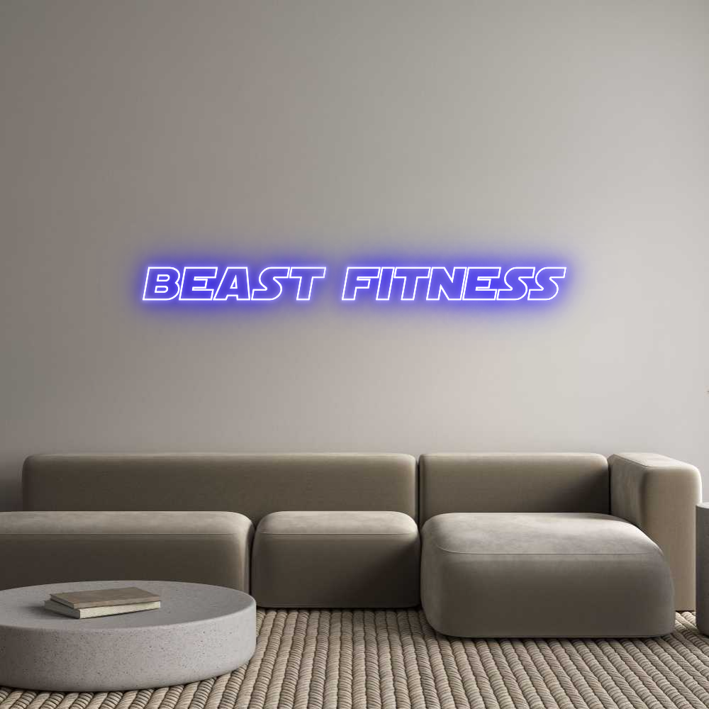Custom Neon Sign Online Editor Beast Fitness