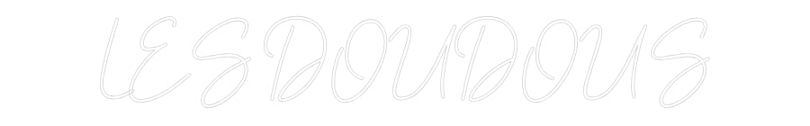 Custom Neon Sign Online Editor LES DOUDOUS