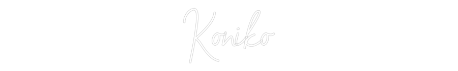 Custom Neon Sign Online Editor Koniko