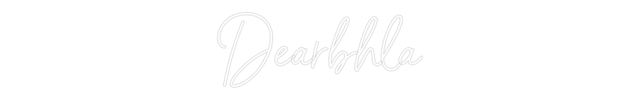 Custom Neon Sign Online Editor Dearbhla