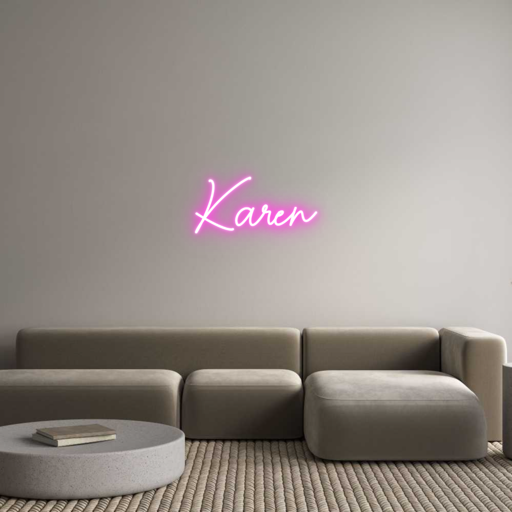 Custom Neon Sign Online Editor Karen