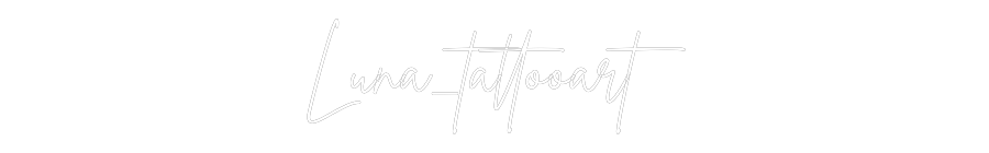 Custom Neon Sign Online Editor Luna_tattooart