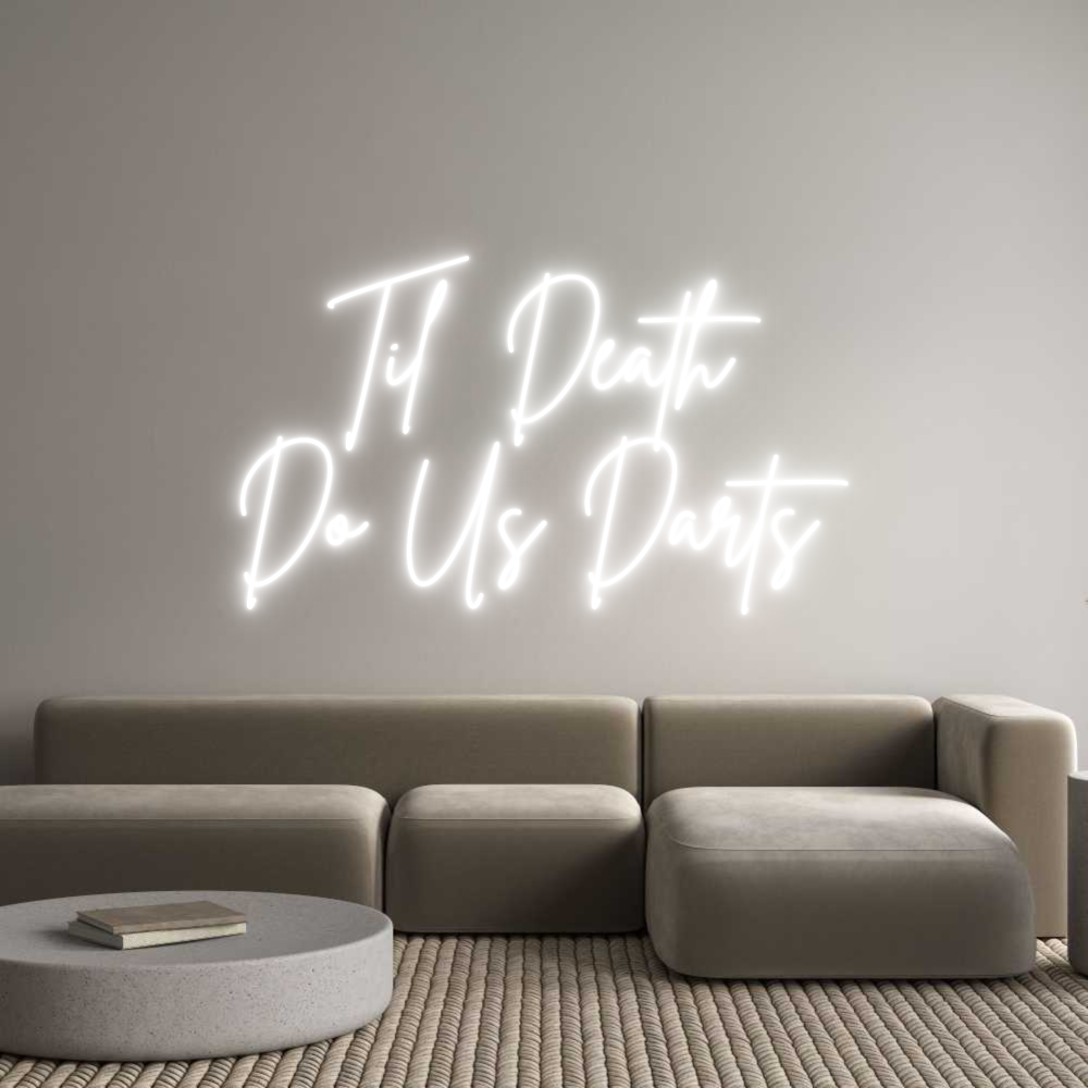 Custom Neon Sign Online Editor Til Death
Do...