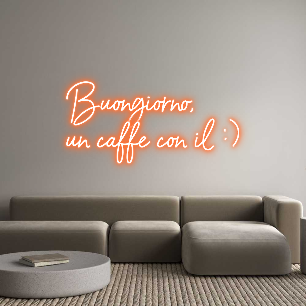 Custom Neon Sign Online Editor Buongiorno,
...