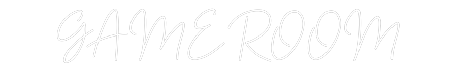 Custom Neon Sign Online Editor GAME ROOM