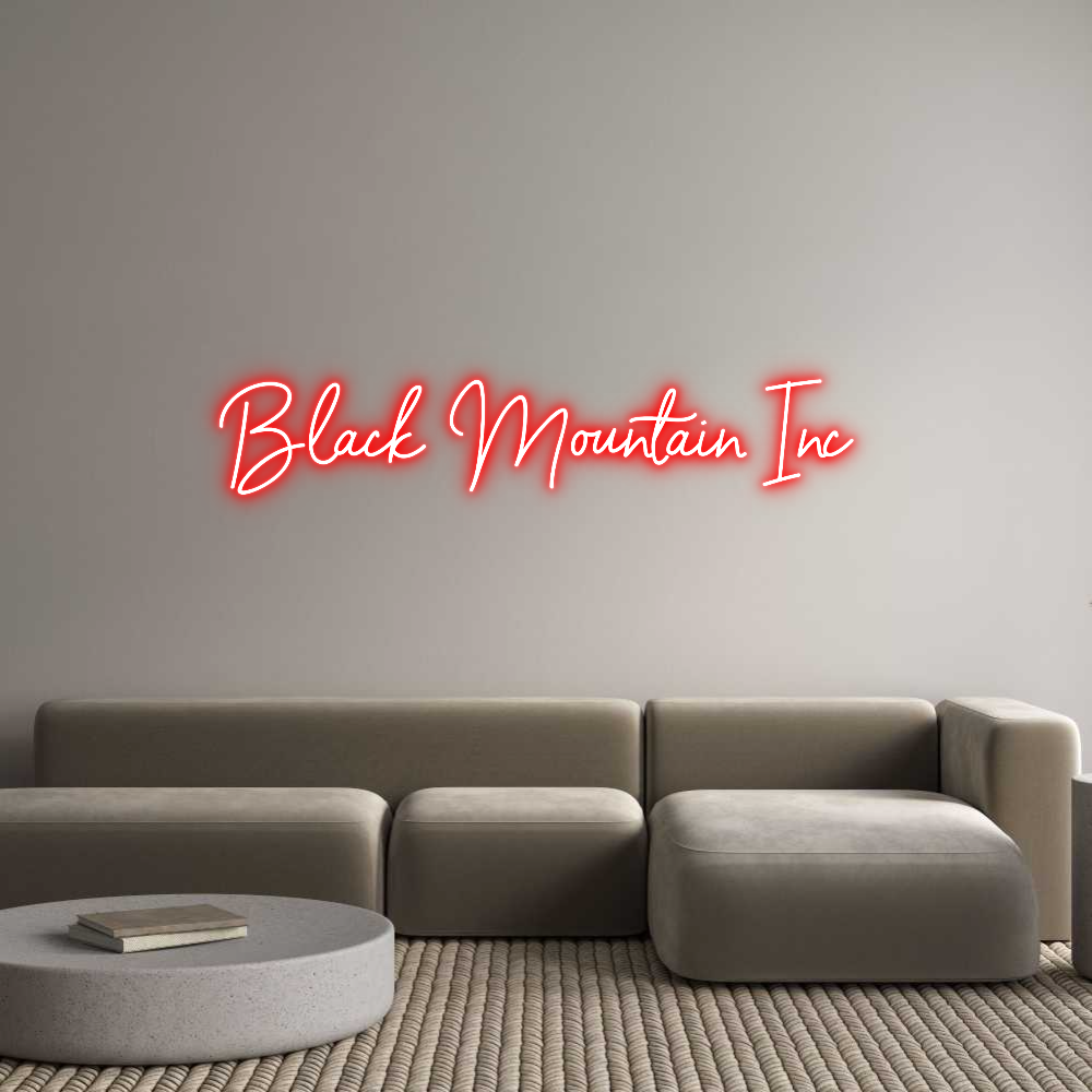 Custom Neon Sign Online Editor Black Mountai...