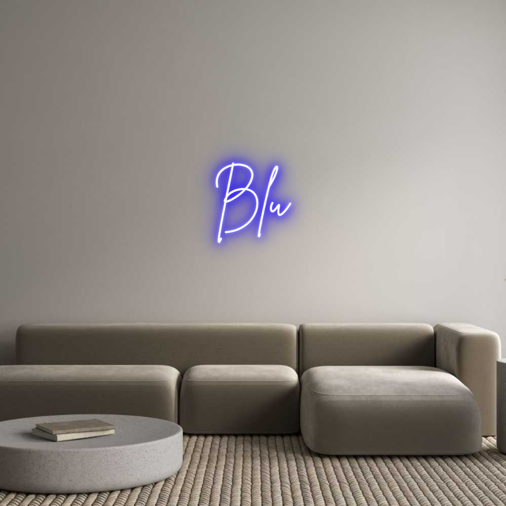 Custom Neon Sign Online Editor Blu