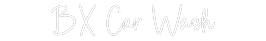 Custom Neon Sign Online Editor BX Car Wash