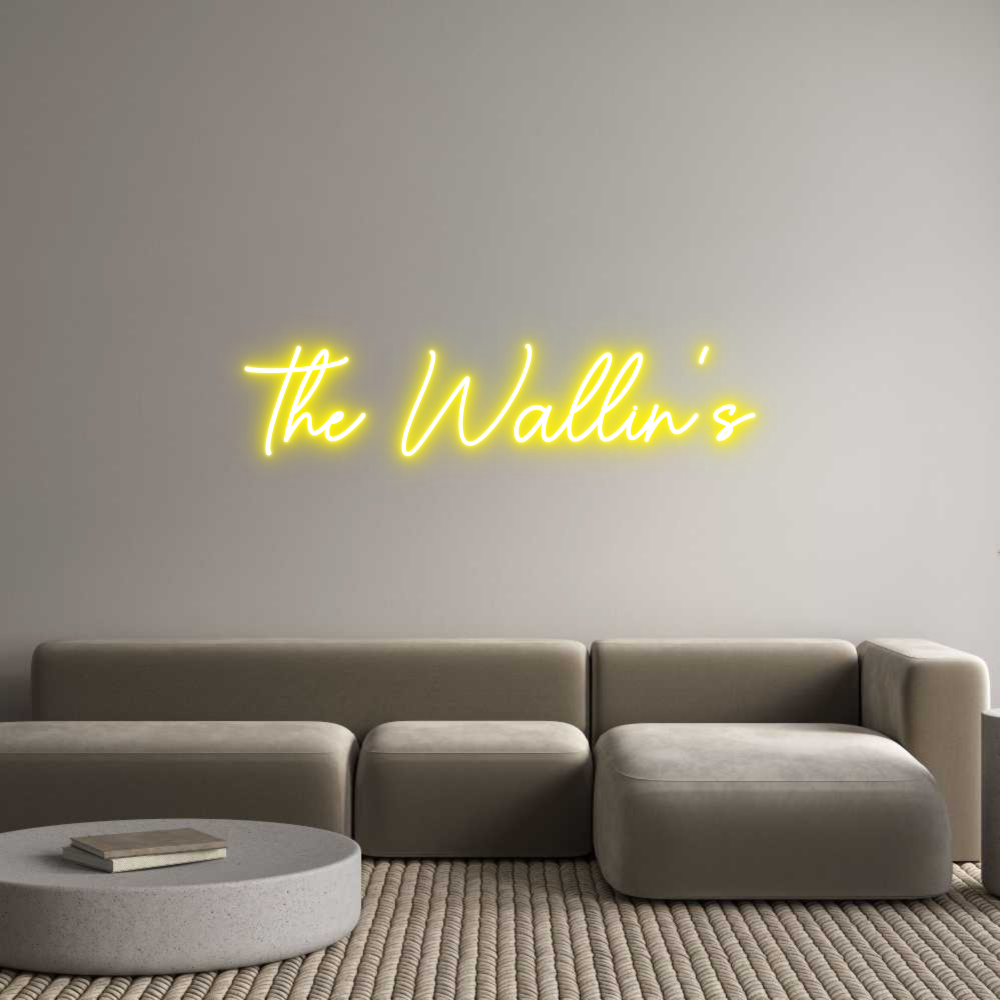 Custom Neon Sign Online Editor The Wallin's