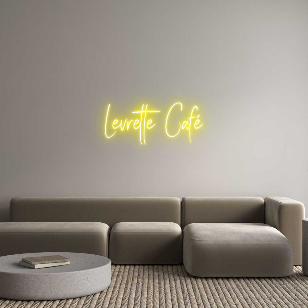 Custom Neon Sign Online Editor Levrette Café