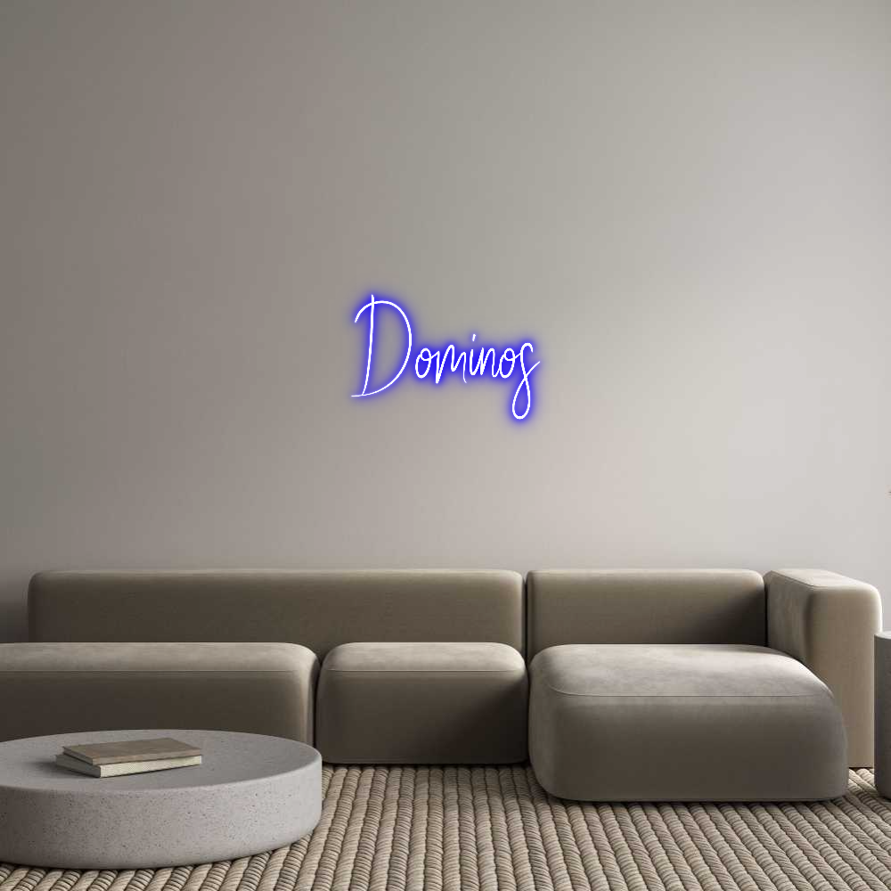 Custom Neon Sign Online Editor Dominos