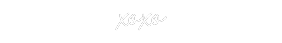 Custom Neon Sign Online Editor xoxo