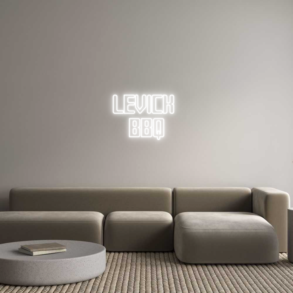 Custom Neon Sign Online Editor LEVICK 
BBQ