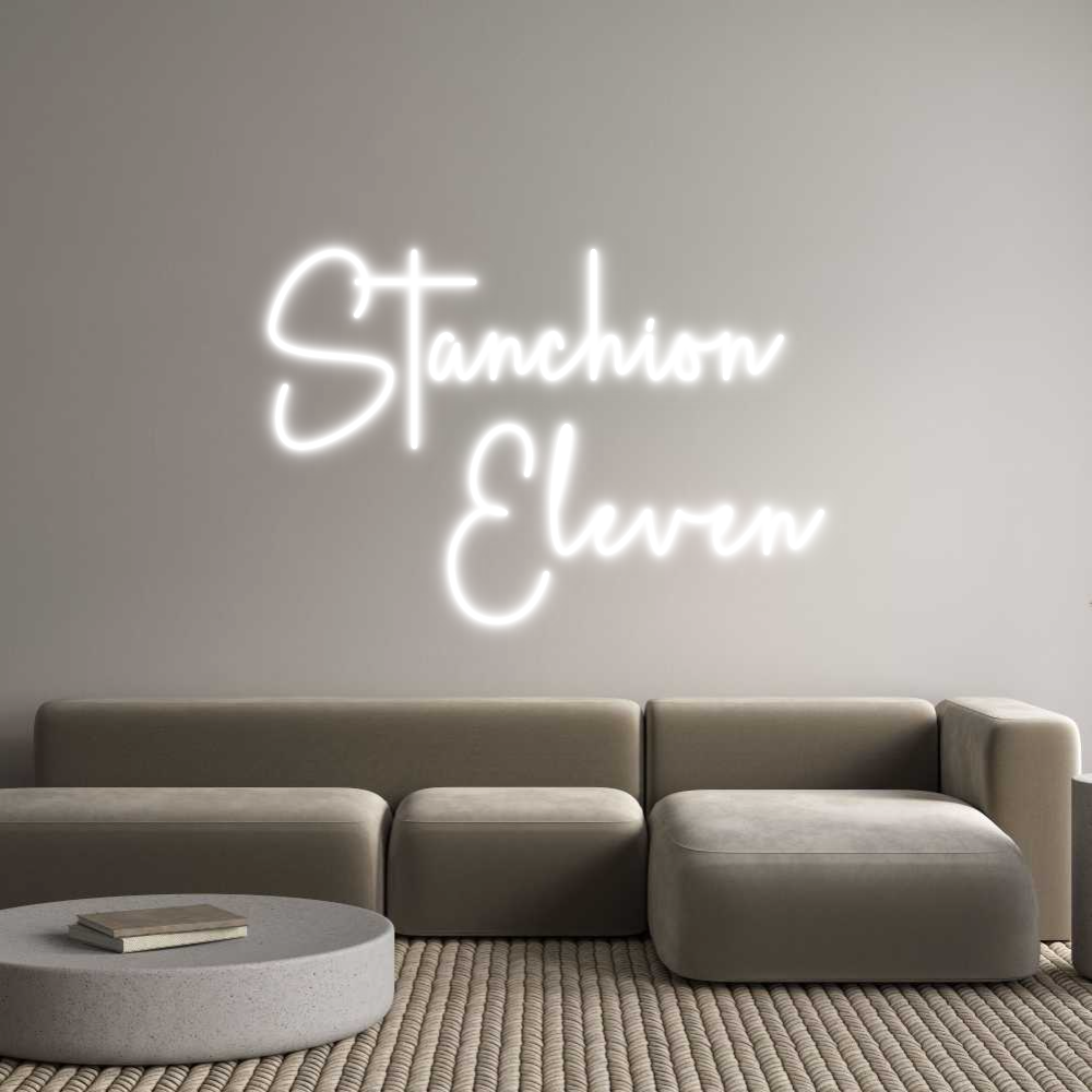 Custom Neon Sign Online Editor Stanchion 
E...