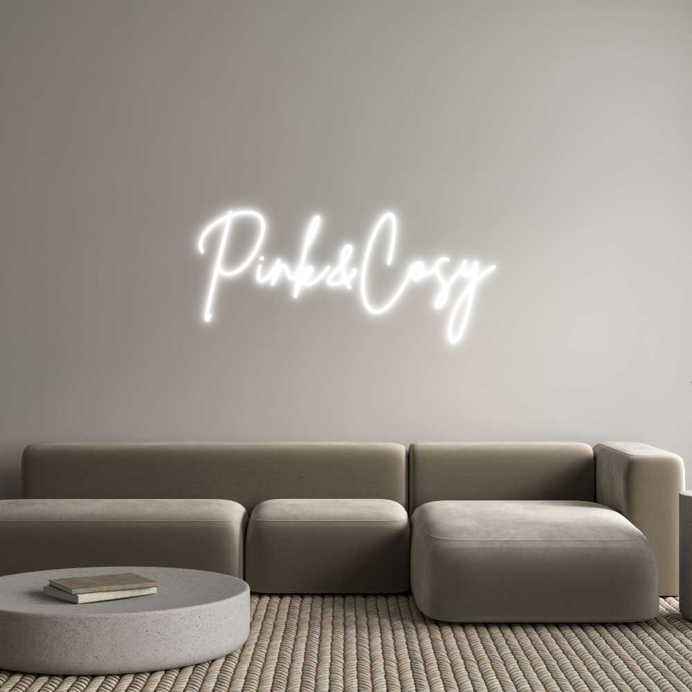 Custom Neon Sign Online Editor Pink&Cosy
