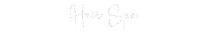 Custom Neon Sign Online Editor Hair Spa
