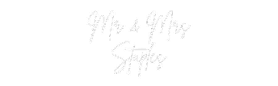 Custom Neon Sign Online Editor Mr & Mrs
Sta...