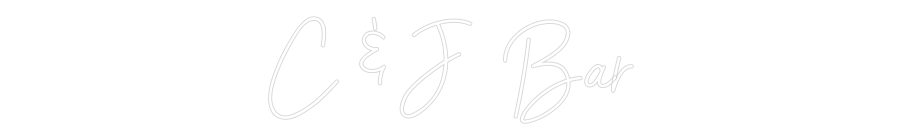 Custom Neon Sign Online Editor C & J Bar